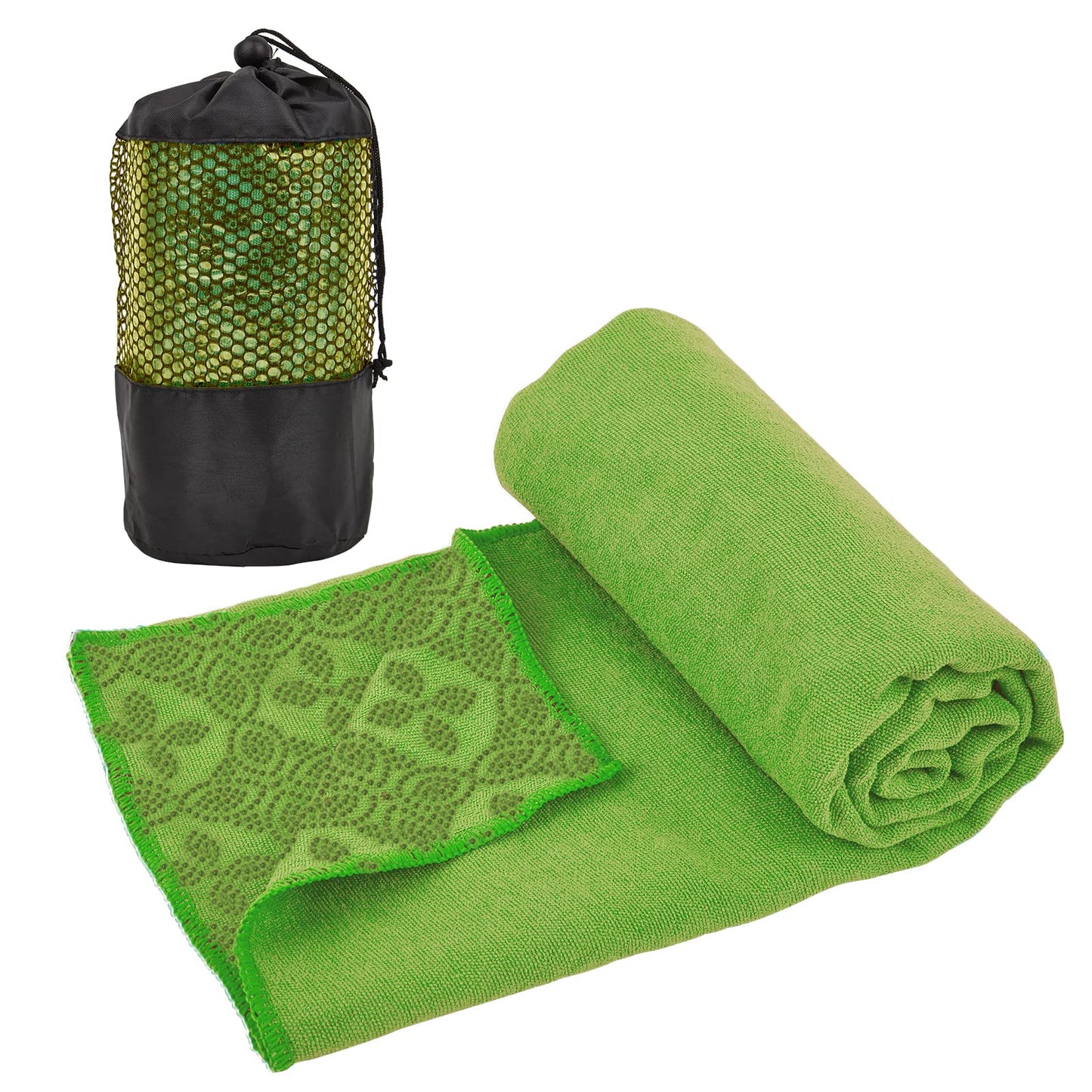 Yoga Towels, Non Slip Hot Yoga Mat Towel with Grip Dots,Super-Absorbent Soft Microfiber Yoga Blanket for Pilates, Fitness and Workout 72inch x 24inch