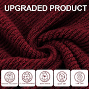 VOOVA & MOVAS Burgundy Towel Set - 100% Cotton | Lightweight | Soft | Quick Dry, 6 Piece Towel Set,2 Large Bath 30"x56", 2 Hand 18"x28", 2 Washcloths 13"x13", Towels Gift Set, Red Towels