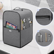 LUXJA Dust Cover Compatible with Ninja CREAMi NC501, NC301, NC299AMZ, Ice Cream Maker Dust Cover Compatible with Ninja Ice Cream Maker Machine with Accessories Pockets, Gray