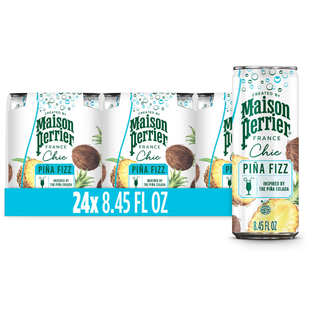 Maison Perrier Chic Variety Pack Flavored Sparkling Beverage, Low Calorie, Mocktails, 12-Pack