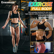 Jump Rope for Women Men Kids, Adjustable Skipping Rope with Ball Bearings, Professional Jumping Rope with Foam Handles, Tangle-Free Rapid Speed Jump Ropes for Fitness Workout Boxing Exercise