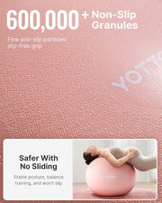 YOTTOY Anti-Burst Exercise Ball for Working Out, Yoga & Pregnancy, Extra Thick Workout Ball for Physical Therapy & Fitness