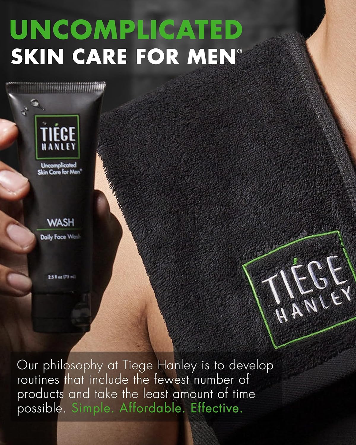 Tiege Hanley Level 1 Routine + Glycolic Pads Bundle