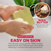 Natural Bar Soap for Women - Vegan Bath Soap Bars Gift Set - Handmade Cold Process Artisan Soap with Essential Oil, Aromatic All Moisturizing Wash Soaps, Fragrant Fruity Scent by Age of Sage (4 Pack)