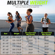 Weighted Vest Woman 5 12 15 20 25 30 lb Weight Vest with Ironsand for Walking Strength Training Running Workout