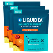 Liquid I.V.® Hydration Multiplier - Passion Fruit | Electrolyte Powder Drink Mix | 3 Pack (48 Servings)