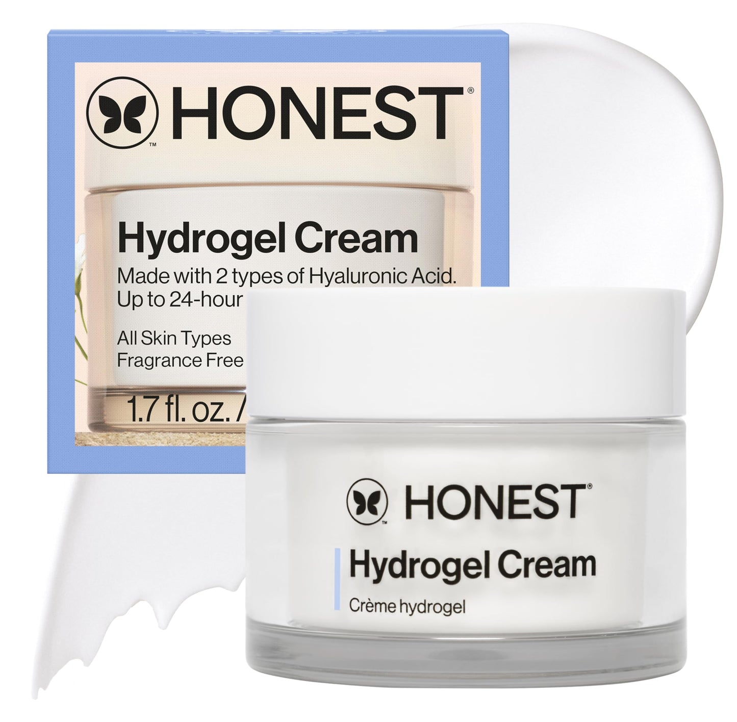 Honest Beauty The Icons Skincare Trio Travel Kit | Mini Hydrogel Cream, Gentle Gel Cleanser, Vitamin C Radiance Serum | Gentle for Sensitive Skin + Vegan