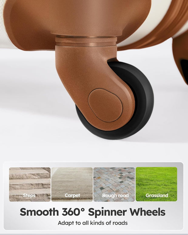 Suitour Luggage 4 Piece Sets,Hardshell Lightweight Suitcase with Spinner Wheels TSA Lock (16"/20"/24"/28")