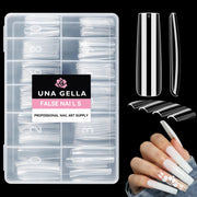 UNA GELLA Solid Nail Glue Gel Soft Gel Nail Tips Glue 15ml Lamp Curing Needed Solid Soak Off Glue Super Strong Nail Glue For Fake Acrylic Nails Extension Press On Nails