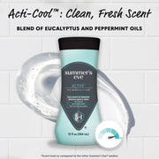 Summer's Eve Active Daily Performance All Over Feminine Body Wash, Feminine Wash pH Balanced, 12 fl oz