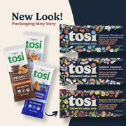 Tosi Meal Nut Bars, Cashew Coconut, Healthy Snacks for Adults & Kids, Crunchy Plant Based Protein Bar (14G), Keto Snacks, Vegan, Gluten & Soy Free, Low Sugar, Omega 3s, 2.4oz, 12-Pack