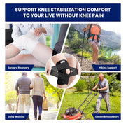 Knee Brace for Meniscus Tear, Knee Pain, Adjustable Breathable Knee Support with Side Stabilizers for Knee Pain Arthritis Recovery Joint Support, Women and Men