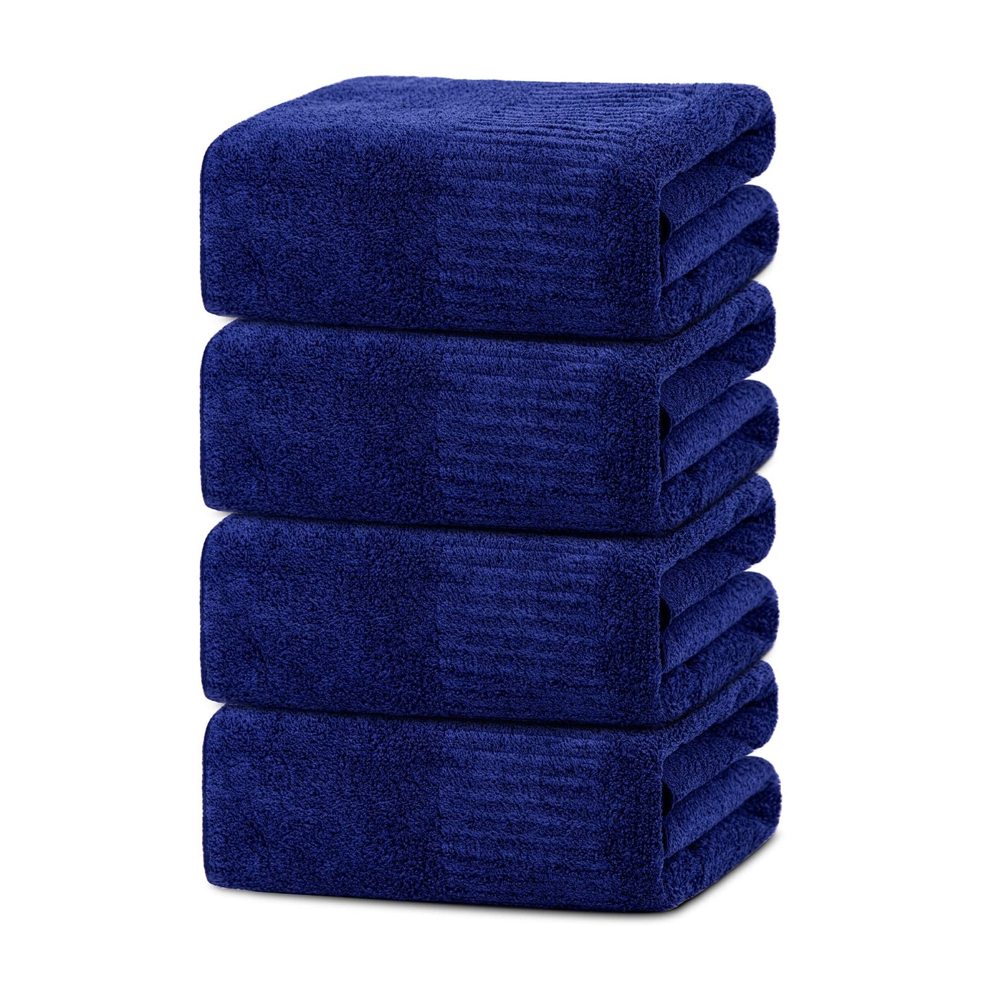 Bath Towels 4 Pack Large Bathroom Bamboo Viscose Towels 35” x 63” Plush Soft Bath Towel for Shower Extra Absorbent Jumbo Bath Sheet - Multipurpose Use as Sports, Travel, Fitness, Yoga (Purple)