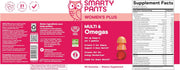 SmartyPants Women's Multivitamin Gummies - Improved Formula: Omega 3 (DHA/EPA), Methylfolate, CoQ10, Vitamin D3, C, Vitamin B12, B6, A, K & Zinc, Inositol, Gluten Free, 90 Count (30 Day Supply)