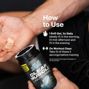 Muscletech HMB Supplements 1000mg, Clear Muscle (42 Liquid Softgels) - Highest Grade HMB for Lean Muscle & Recovery-HMB Free Acid Muscle Supplement-Help Decrease Muscle Breakdown - Packaging May Vary