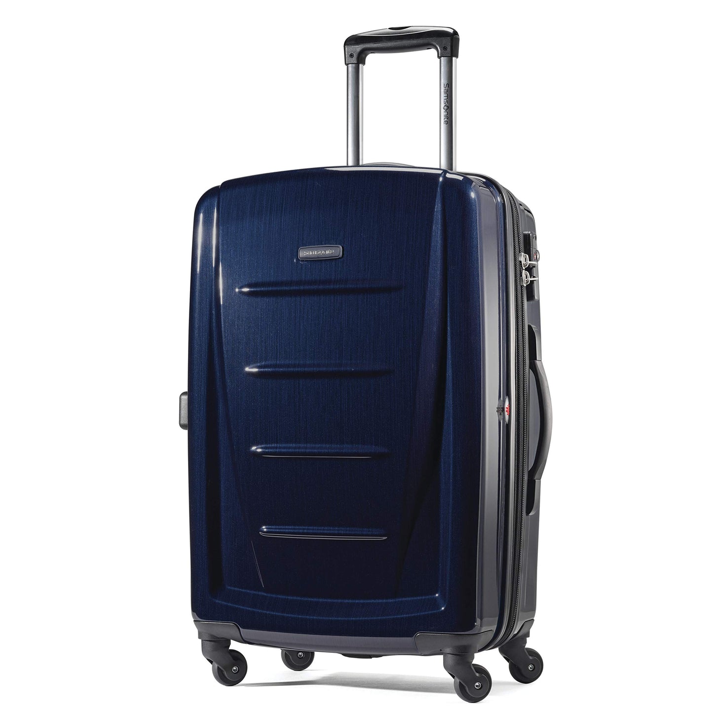 Samsonite Winfield 2 Hardside Expandable Luggage with Spinner Wheels, Burgundy, Checked-Medium 24-Inch