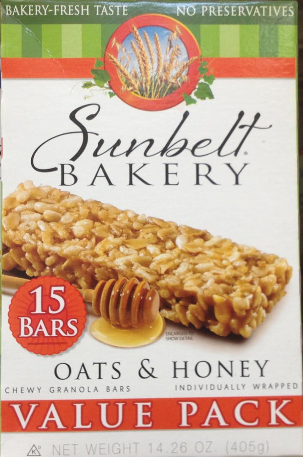 OATS & HONEY Chewy Granola Bars 15-Count VALUE PACK (5 Boxes)