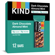 KIND Nut Bars, Dark Chocolate Nuts and Sea Salt, Healthy Snacks, Gluten Free, Low Sugar, 6g Protein, 12 Count