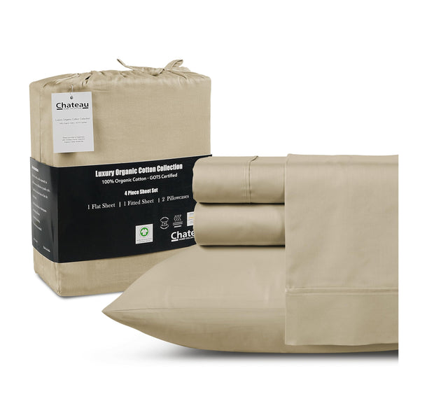 100% Egyptian Cotton Sheets King Size Sheets Set with Fully Elasticated Fitted Sheet & Pillowcase sets, 800 TC Hotel Collection Deep Pocket King Sheet Set, No Pill Soft Breathable Luxury White Bedding