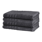 Mosobam Luxury Turkish Set of 2 Bath Towels 30X58 Light Taupe Oversize 700 GSM Bamboo Viscose & Aegean Turkish Combed Cotton