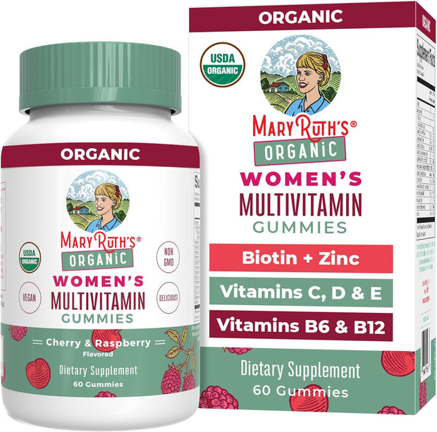 MaryRuth Organics Multivitamin for Women 14 | Women's Multivitamin Gummies for Immune Support| Skin Health | Sugar Free | Vegan | Non-GMO | 60 Count