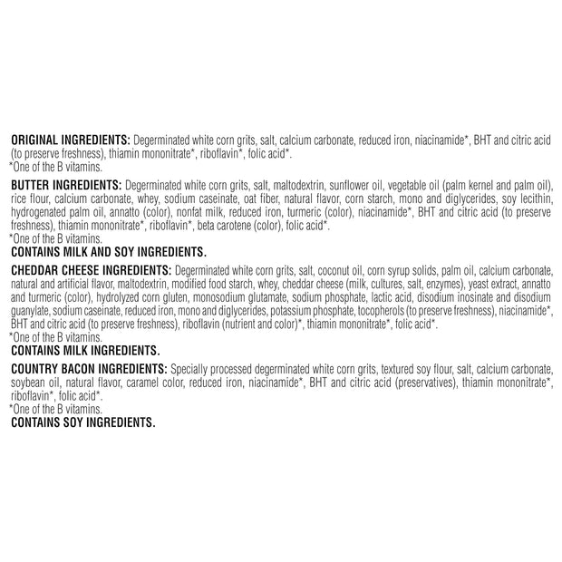 Quaker Instant Grits, 4 Flavor Variety Pack, 0.98oz Packets (10 Pack)