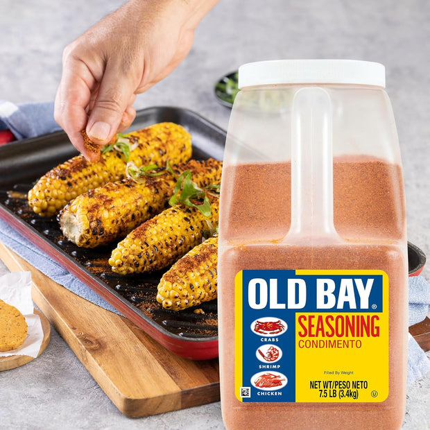 OLD BAY Seasoning, 7.5 lb - One 7.5 Pound Container of OLD BAY All-Purpose Seafood Seasoning, Perfect for Crabs, Shrimp, Chicken, Chowder, Pizza, Fries and More