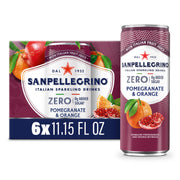 Sanpellegrino Italian Sparkling Drink, Zero Sugar, Lemonade Beverage, 6 Pack Cans 66.9 fl oz