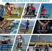 OK TAPE Kinesiology Tape 10 inches Precut, 20 Strips, Cotton Elastic Athletic Tape Latex Free, 2in x 16ft, Black