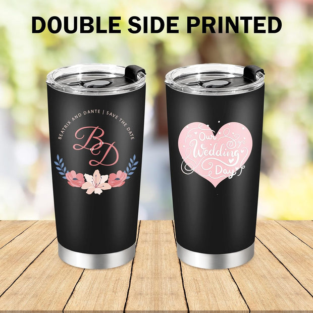 Personalized Bulk Stainless Steel Tumblers 20 oz - Set of 6/12/24/48 - Custom Photo Tumblers Bulk Packaging - Personalzied Tumbler with Logo & Text - Personalized Tumbler Wholesale