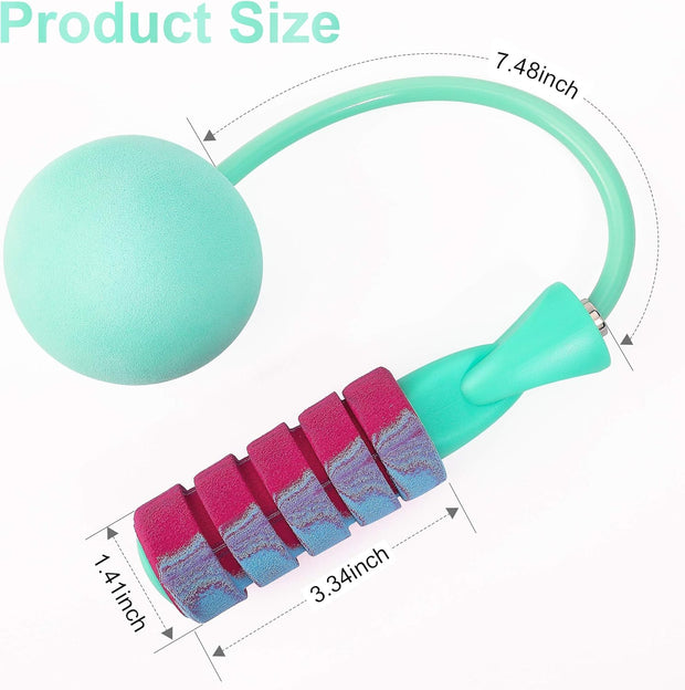 Jump Rope, Weighted Ropeless Skipping Rope for Fitness, Tangle-Free Rapid Speed Cordless Jump Rope Workout for Men, Women, Children…