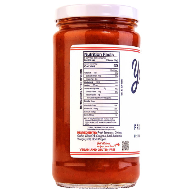 Yo Mama's Foods Keto Classic Pizza Sauce – Pack of (2) - Vegan, No Sugar Added, Low Carb, Low Sodium, Gluten Free, Paleo, and Made with Fresh Non-GMO Tomatoes!