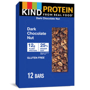 KIND Protein Snack Bar, Crunchy Peanut Butter, Healthy Snacks, Gluten Free, 12g Plant Protein, 12 Count