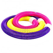 TJHNMNC Weighted Soft Spring Hula Hoop for Adults – 3.5lb Foldable Fitness Hoop, Waist-Friendly Design, Portable Slimming Exercise Equipment for Home and Travel