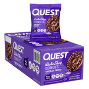 Quest Bake Shop, Chocolate Frosted Donuts, Protein Snack, Low Sugar, 9 Count