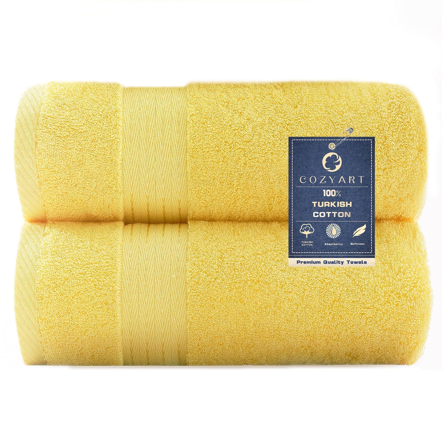 COZYART Burnt Orange Bath Towel Set for Bathroom Turkish Cotton Thick Soft Absorbent Durable 650 GSM Towel Sets of 6, 2 Large Bath Towels, 2 Hand Towels, 2 Washclothes