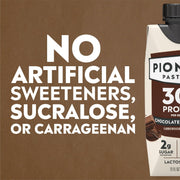 Pioneer Pastures - High Protein A2 Milkshakes - Chocolate - A2 Nutritional Milk, 30g Protein, 2g Sugar, No Artificial Sweeteners, No Seed Oils - All-Natural, Breakfast Shake, Meal Replacement, Workout - 11oz, 12 Pack