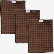 Luxury Japanese Cotton Waffle Bath Towel | Plush, Absorbent, and Quick Dry (Coral Orange, Hand Towel, 32" x 16")