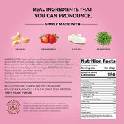 TRUBAR Vegan Protein Bar, Strawberry Shorty Got Cake, Gluten Free, Plant Based Protein, Dairy Free, Non GMO, Soy Free, No Sugar Alcohols, 12G Protein, 12G Fiber, 23G Carb, On the Go Snack Bars, 12 CT