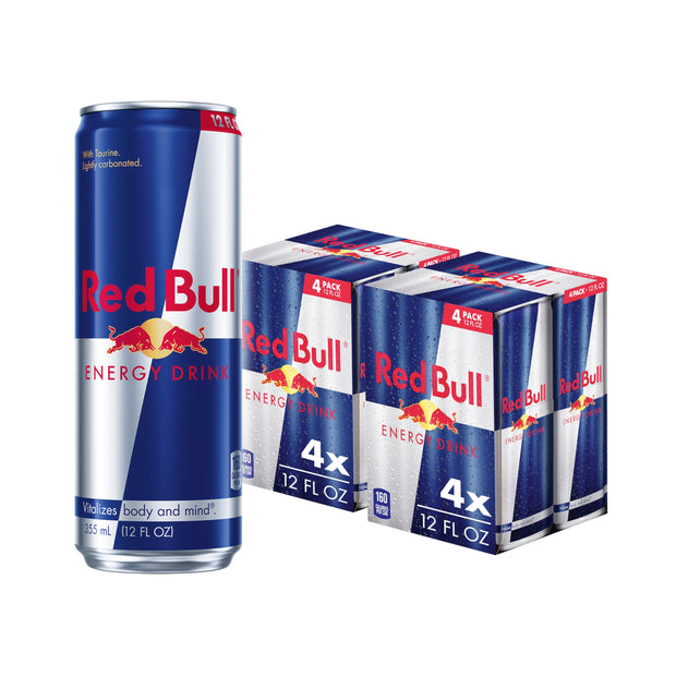 Red Bull Energy Drink with 80mg Caffeine plus Taurine & B Vitamins, 8.4 Fl Oz, Pack of 8 Cans