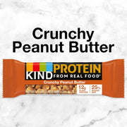 KIND PROTEIN Healthy Snack Bar, Crunchy Peanut Butter, 12g Plant Protein, Gluten Free Snack Bars, 1.76 OZ, (30 Count)