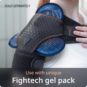 Shoulder Brace - Support & Injury Prevention Brace- Joint Pain Releaser- Shoulder Compression Wrap Strap - Adjustable Injury Accessories for Shoulders - Premium Quality Strap by FIGHTECH (Pink, L-XL)