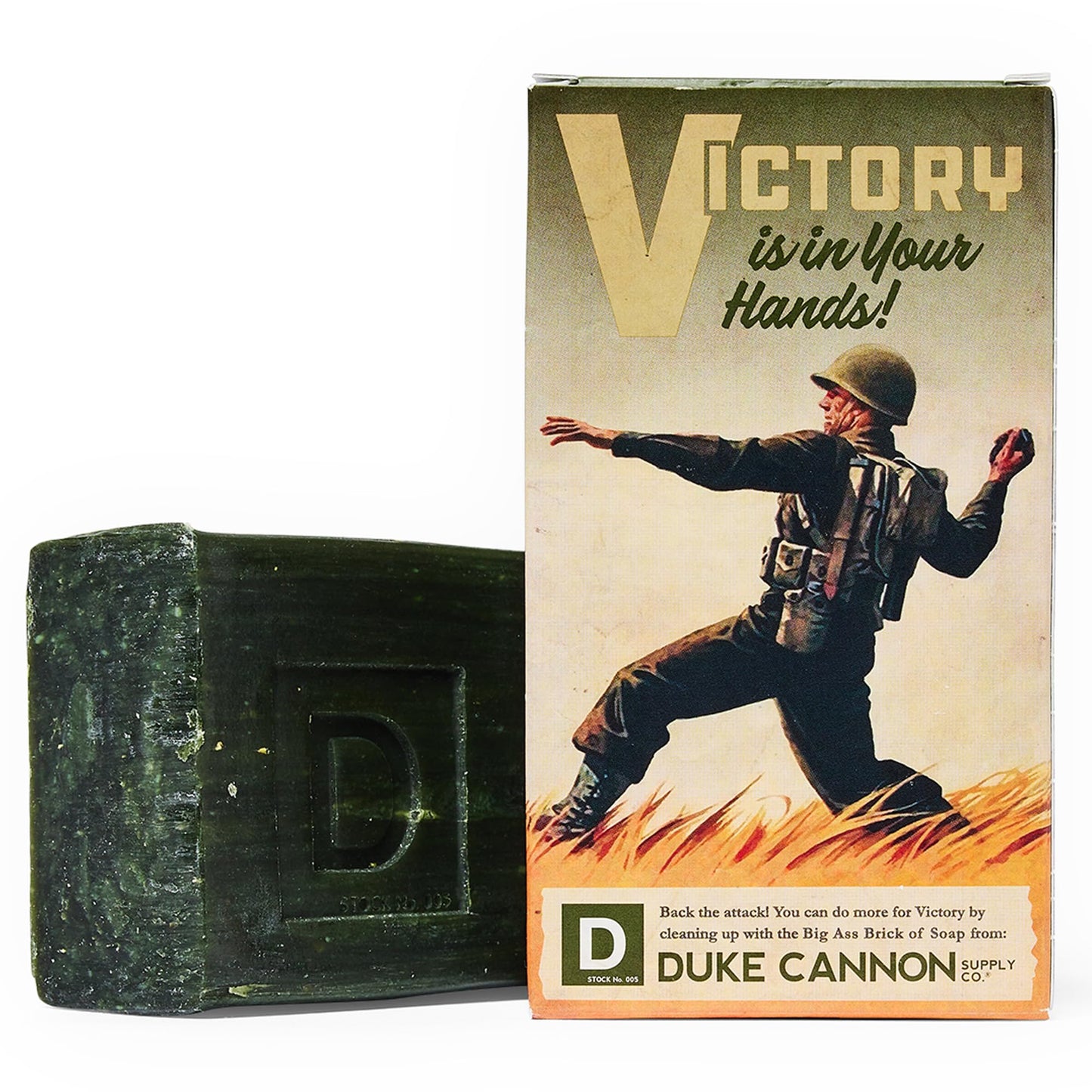 Duke Cannon Supply Co. Big Brick of Soap for Men, Trophy Game Scent, 10 oz (Pack of 1)