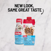 SlimFast Meal Replacement Shake, Original Cappuccino Delight, No Added Sugar, Meal Replacement Shakes, 10g Ready to Drink Protein, 5g Fiber, 25 Vitamins and Minerals, 11 Fl. Oz, 12 Count