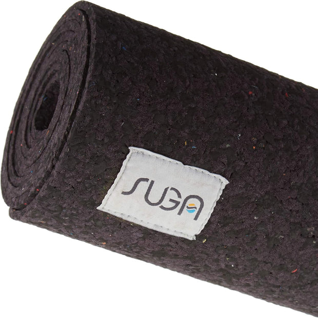 SUGA Premium 100% Recycled Yoga Mat - Textured Non-Slip for Hot Yoga, Eco-Friendly, 5mm Thick, Made in USA