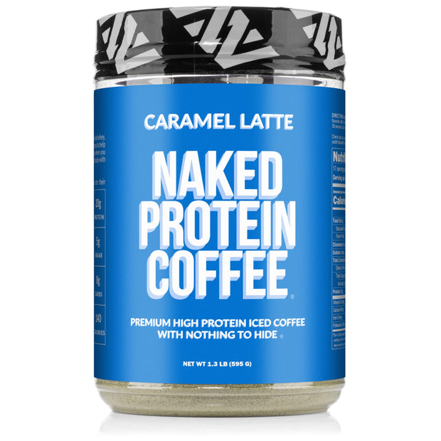NAKED Vanilla Latte Protein Coffee - Premium Colombian Iced Coffee Protein Shake Drink, Delicious Keto Friendly and Gluten Free, 17 Servings