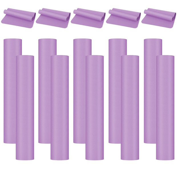 10 Pack Yoga Mats Bulk, 68'' x 24'' x 4mm Thick Yoga Mats for Kids and Adult Gym Mats Bundle Latex Free Exercise Mats with Non Slip Texture for Outdoor Yoga, Pilates or Workout