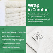 Towels N More 6 Pack 22"X44" Small Light Weight Gym Towels or Can be Used as Quick Dry Bath Towel or Salon Towel, 100% Ring Spun Cotton Loops Sweat Towels Women's Hair Dry Towel