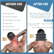 Neck Stretcher, Cervical Traction Device, Neck Traction Device, Neck Pain Relief, Adjustable Inflatable Neck Brace & Neck Stretcher Cervical Traction, Neck Decompression Home Use (Purple)