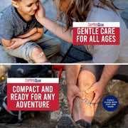 Laceration Kit - 2 Patented Laceration Closure Strips, Upgrade from Small Butterfly Bandages Wound Closure Strips, Breathable, Zip Stitchless Kit for Kids to Elderly - Home & Field Use